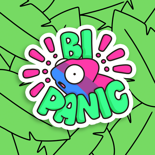 Bi Panic Sticker